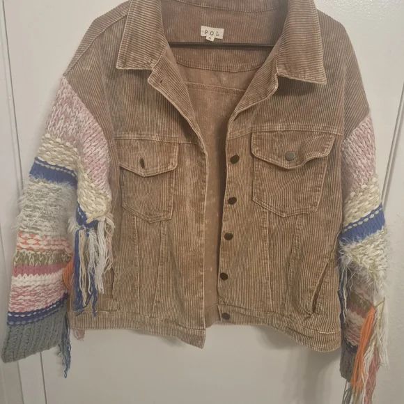 POL Women's Multicolor Corduroy Jacket - Picture 3 of 6